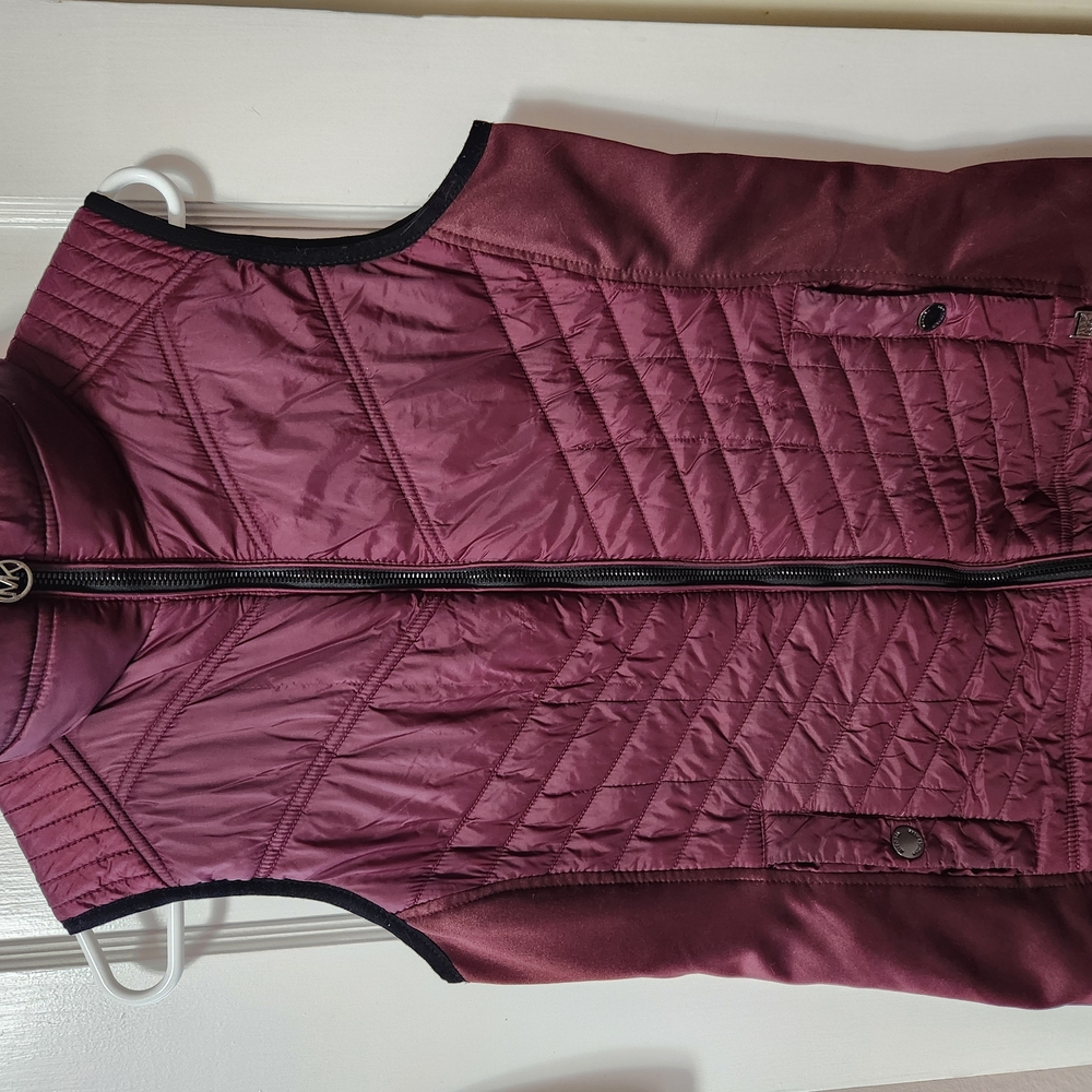 Maroon Quilted Vest